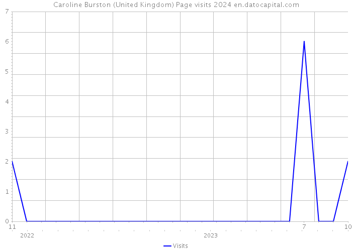 Caroline Burston (United Kingdom) Page visits 2024 