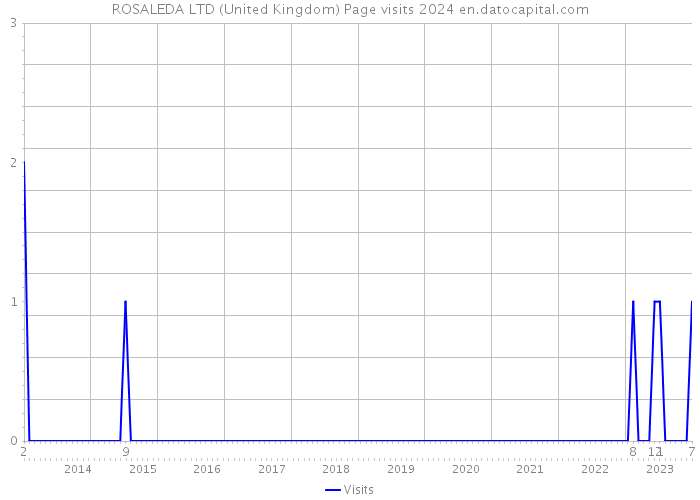 ROSALEDA LTD (United Kingdom) Page visits 2024 