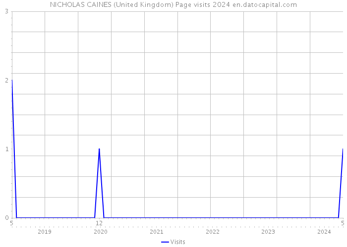NICHOLAS CAINES (United Kingdom) Page visits 2024 