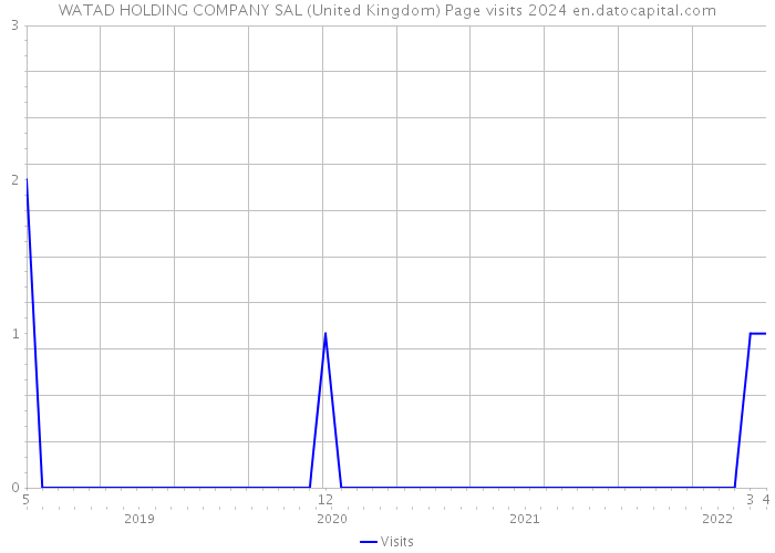 WATAD HOLDING COMPANY SAL (United Kingdom) Page visits 2024 