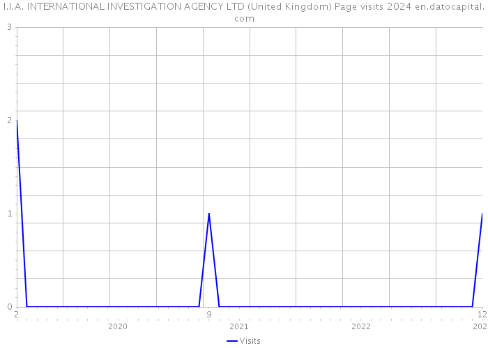 I.I.A. INTERNATIONAL INVESTIGATION AGENCY LTD (United Kingdom) Page visits 2024 