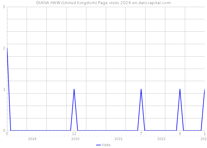 DIANA HAW (United Kingdom) Page visits 2024 