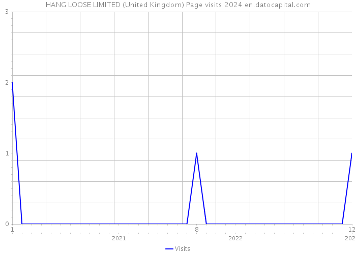 HANG LOOSE LIMITED (United Kingdom) Page visits 2024 