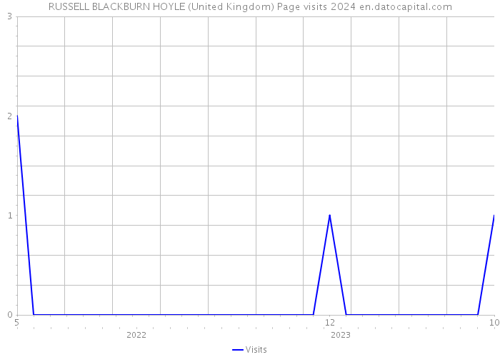 RUSSELL BLACKBURN HOYLE (United Kingdom) Page visits 2024 