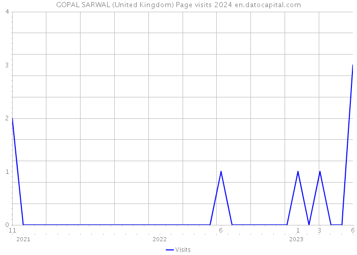 GOPAL SARWAL (United Kingdom) Page visits 2024 