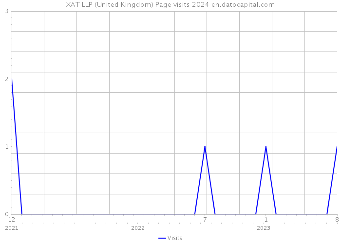 XAT LLP (United Kingdom) Page visits 2024 