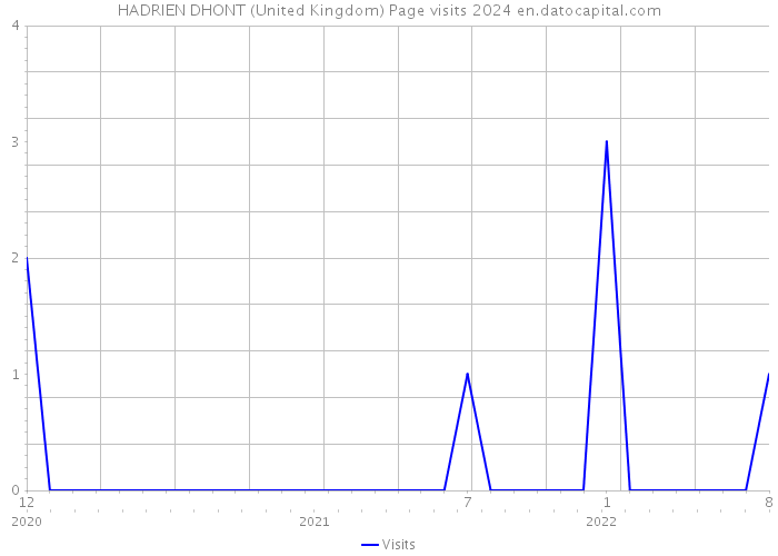 HADRIEN DHONT (United Kingdom) Page visits 2024 