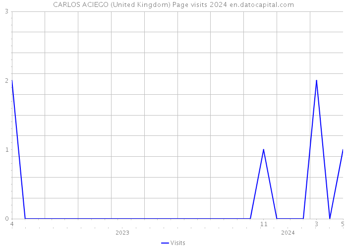 CARLOS ACIEGO (United Kingdom) Page visits 2024 
