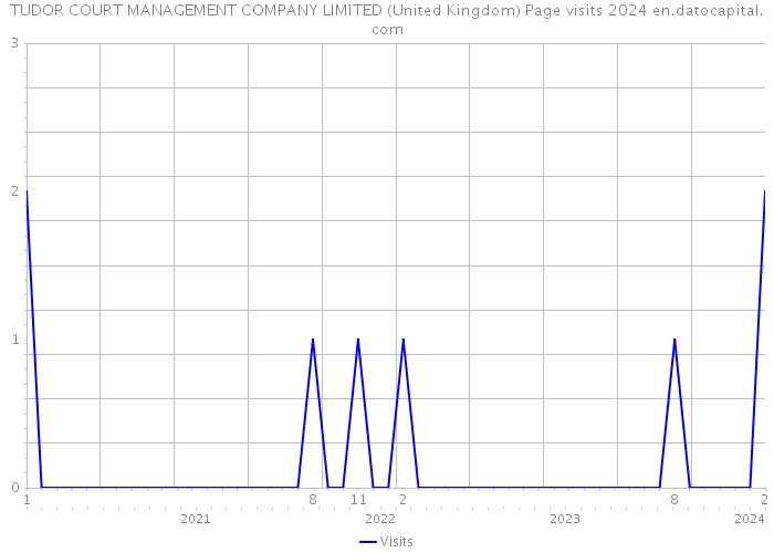 TUDOR COURT MANAGEMENT COMPANY LIMITED (United Kingdom) Page visits 2024 