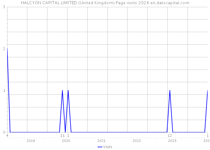 HALCYON CAPITAL LIMITED (United Kingdom) Page visits 2024 
