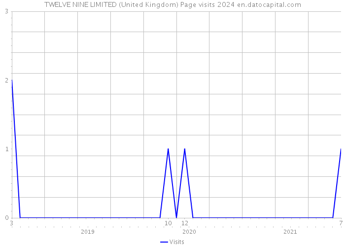 TWELVE NINE LIMITED (United Kingdom) Page visits 2024 