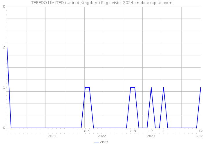 TEREDO LIMITED (United Kingdom) Page visits 2024 