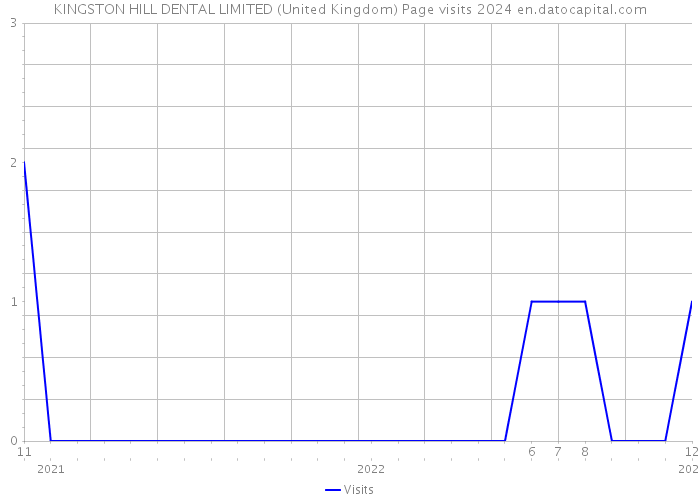 KINGSTON HILL DENTAL LIMITED (United Kingdom) Page visits 2024 