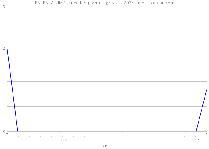 BARBARA KIM (United Kingdom) Page visits 2024 