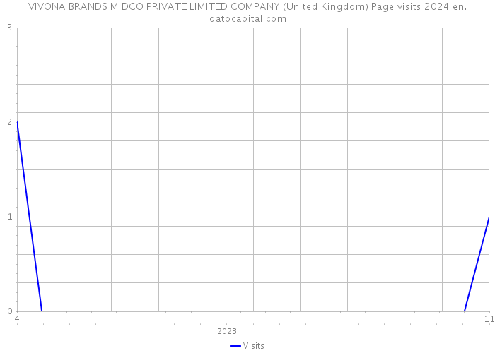 VIVONA BRANDS MIDCO PRIVATE LIMITED COMPANY (United Kingdom) Page visits 2024 