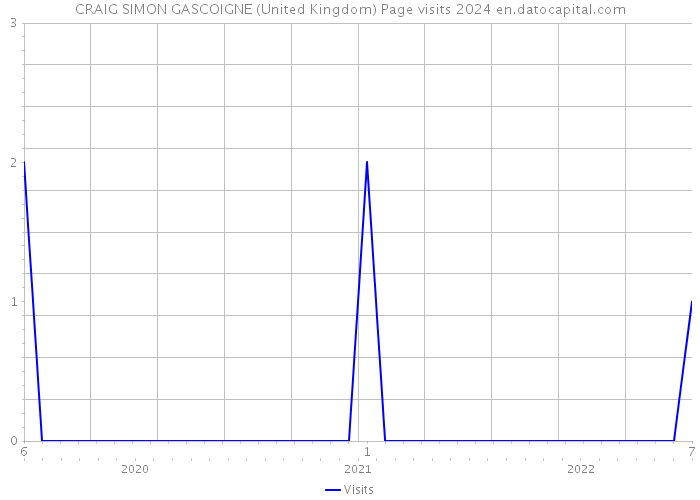 CRAIG SIMON GASCOIGNE (United Kingdom) Page visits 2024 