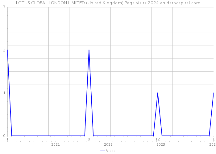 LOTUS GLOBAL LONDON LIMITED (United Kingdom) Page visits 2024 