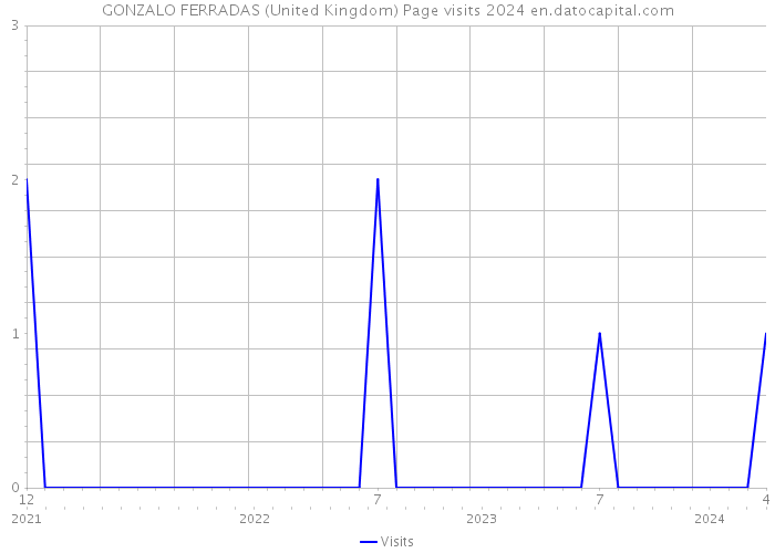GONZALO FERRADAS (United Kingdom) Page visits 2024 