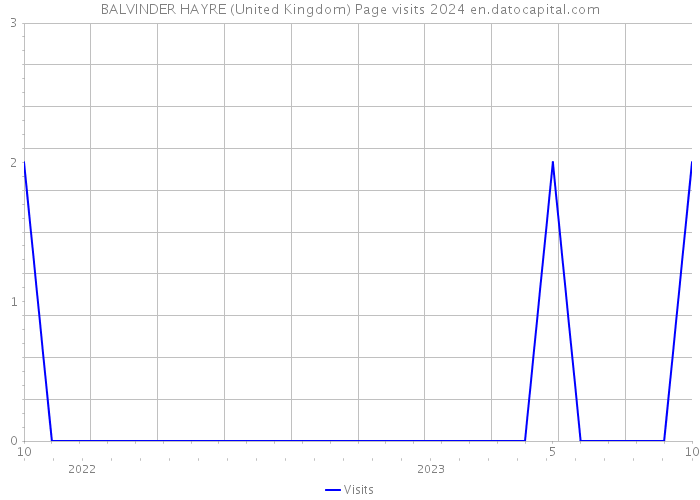 BALVINDER HAYRE (United Kingdom) Page visits 2024 