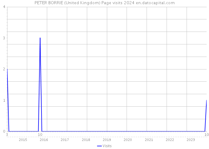 PETER BORRIE (United Kingdom) Page visits 2024 