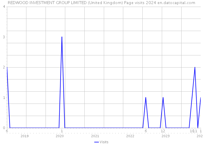 REDWOOD INVESTMENT GROUP LIMITED (United Kingdom) Page visits 2024 