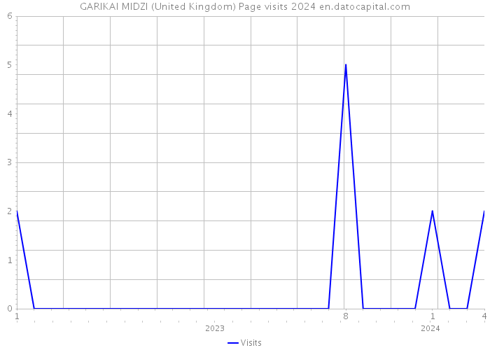 GARIKAI MIDZI (United Kingdom) Page visits 2024 