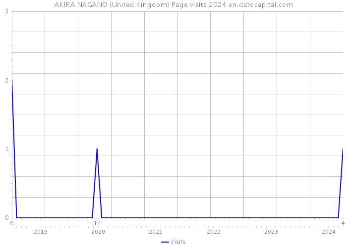 AKIRA NAGANO (United Kingdom) Page visits 2024 