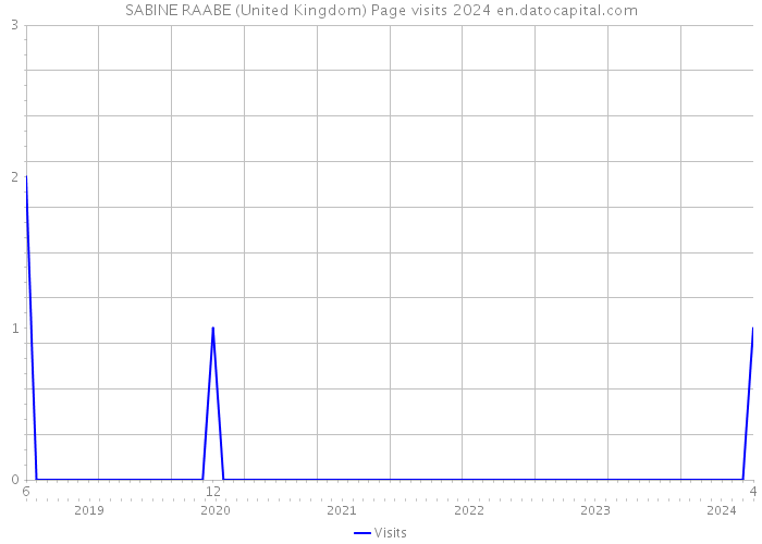 SABINE RAABE (United Kingdom) Page visits 2024 