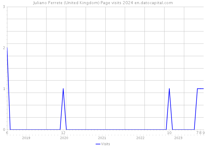 Juliano Ferrete (United Kingdom) Page visits 2024 