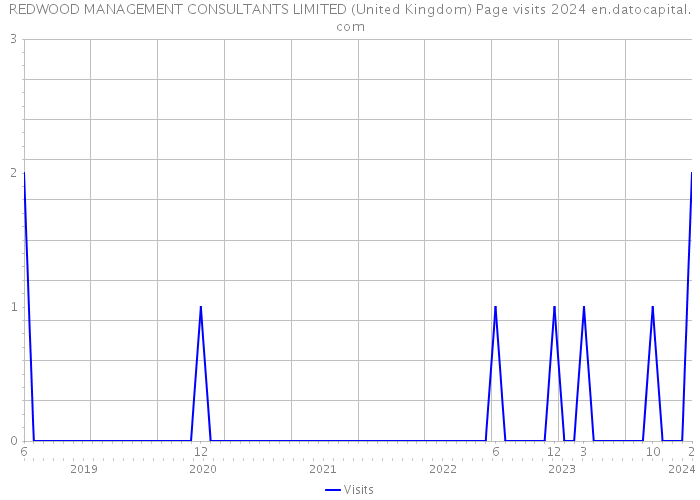 REDWOOD MANAGEMENT CONSULTANTS LIMITED (United Kingdom) Page visits 2024 
