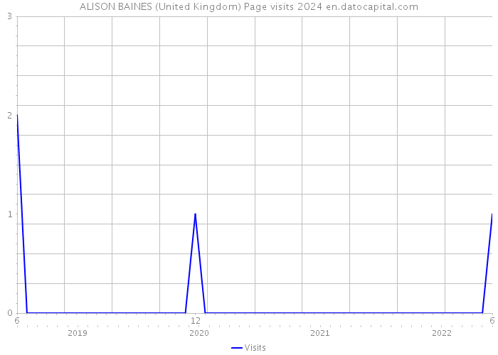 ALISON BAINES (United Kingdom) Page visits 2024 