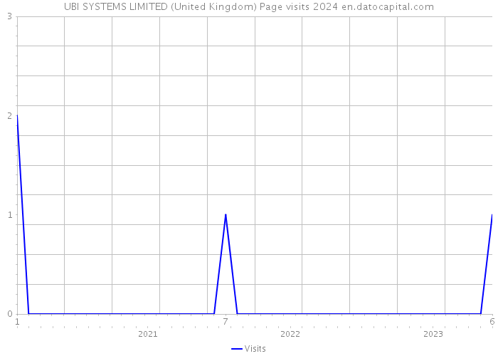 UBI SYSTEMS LIMITED (United Kingdom) Page visits 2024 