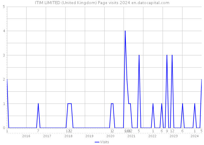 ITIM LIMITED (United Kingdom) Page visits 2024 