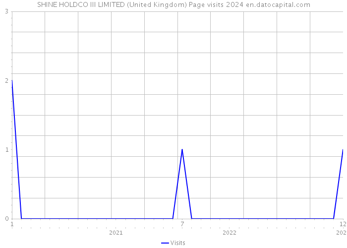 SHINE HOLDCO III LIMITED (United Kingdom) Page visits 2024 