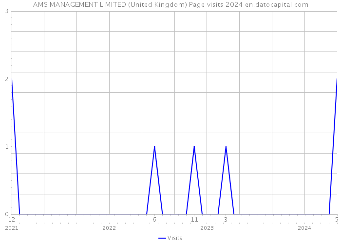 AMS MANAGEMENT LIMITED (United Kingdom) Page visits 2024 