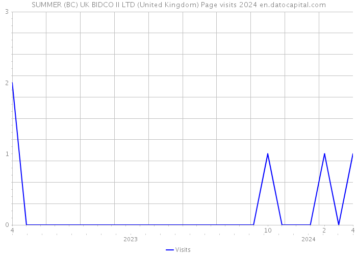 SUMMER (BC) UK BIDCO II LTD (United Kingdom) Page visits 2024 