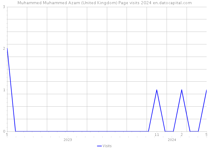 Muhammed Muhammed Azam (United Kingdom) Page visits 2024 