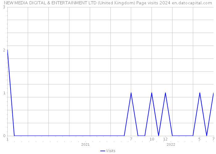 NEW MEDIA DIGITAL & ENTERTAINMENT LTD (United Kingdom) Page visits 2024 