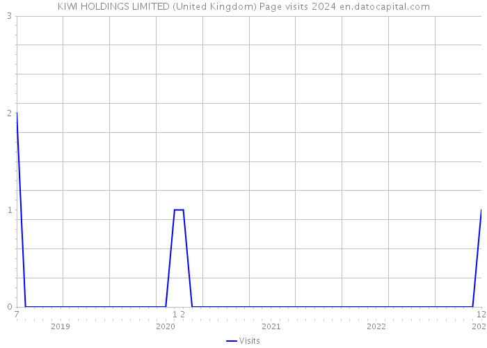 KIWI HOLDINGS LIMITED (United Kingdom) Page visits 2024 