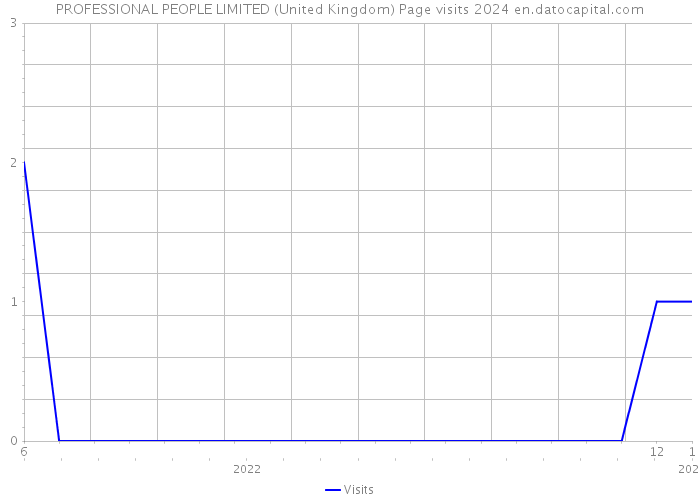 PROFESSIONAL PEOPLE LIMITED (United Kingdom) Page visits 2024 