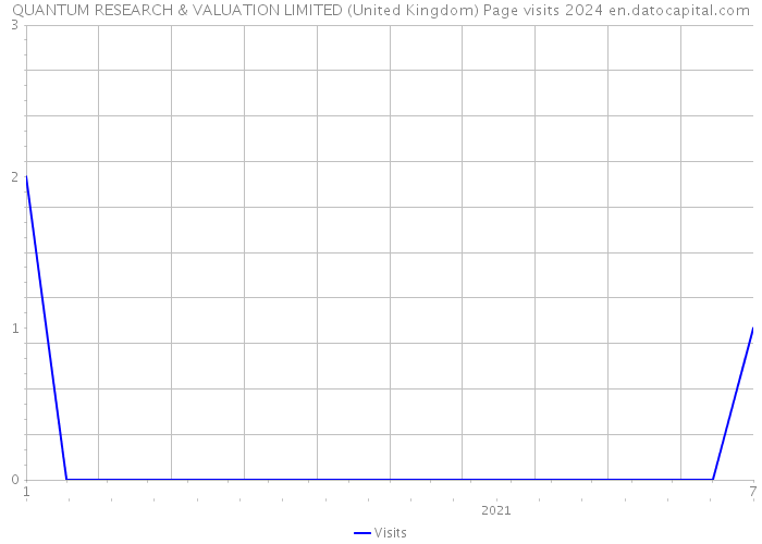 QUANTUM RESEARCH & VALUATION LIMITED (United Kingdom) Page visits 2024 