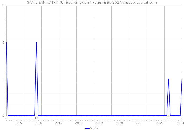 SANIL SANHOTRA (United Kingdom) Page visits 2024 