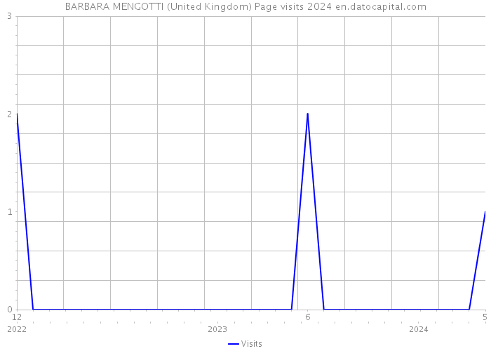 BARBARA MENGOTTI (United Kingdom) Page visits 2024 