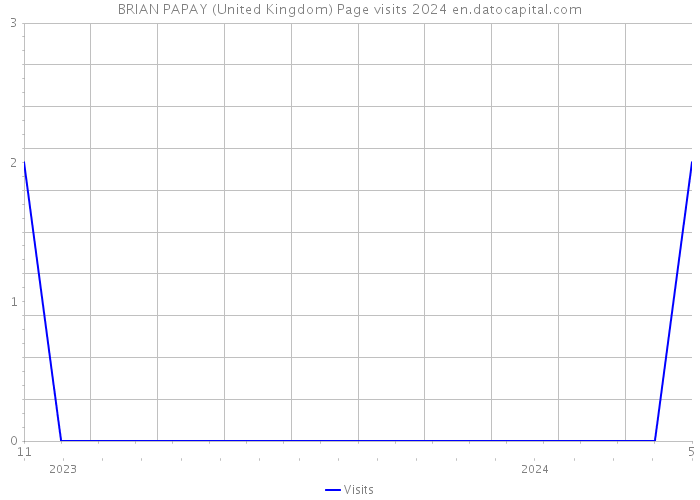 BRIAN PAPAY (United Kingdom) Page visits 2024 
