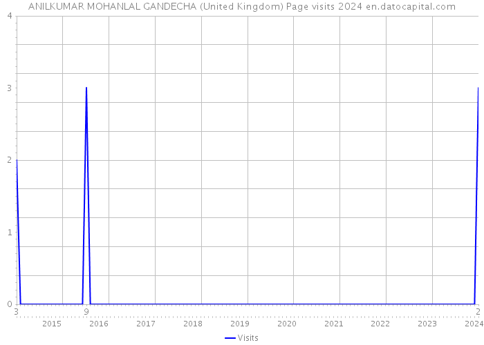ANILKUMAR MOHANLAL GANDECHA (United Kingdom) Page visits 2024 