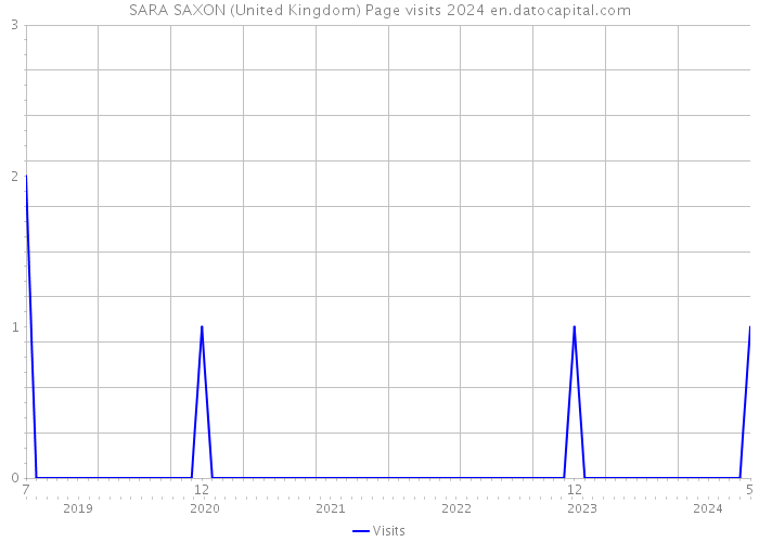 SARA SAXON (United Kingdom) Page visits 2024 