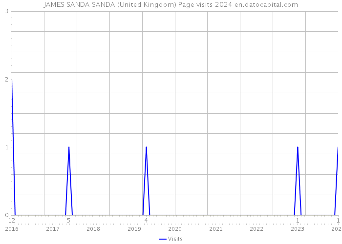 JAMES SANDA SANDA (United Kingdom) Page visits 2024 