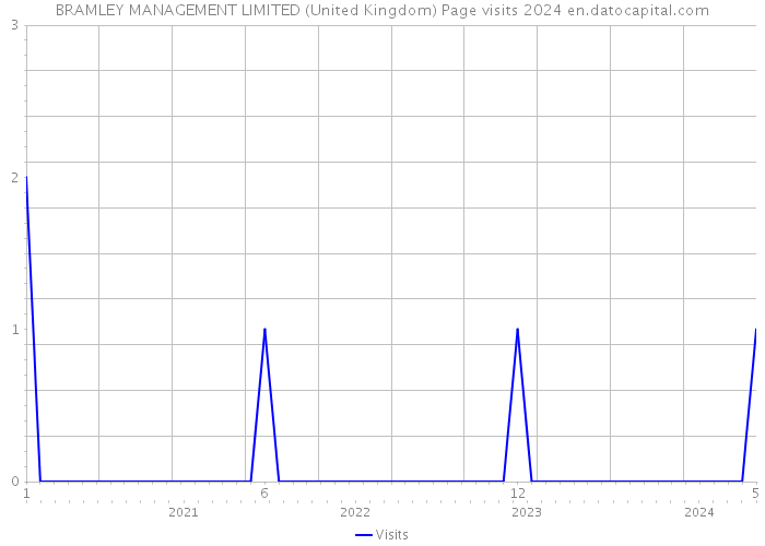 BRAMLEY MANAGEMENT LIMITED (United Kingdom) Page visits 2024 