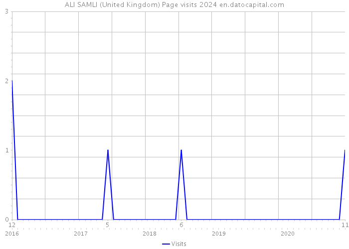ALI SAMLI (United Kingdom) Page visits 2024 