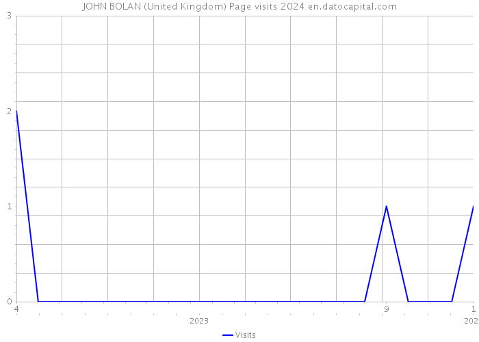 JOHN BOLAN (United Kingdom) Page visits 2024 
